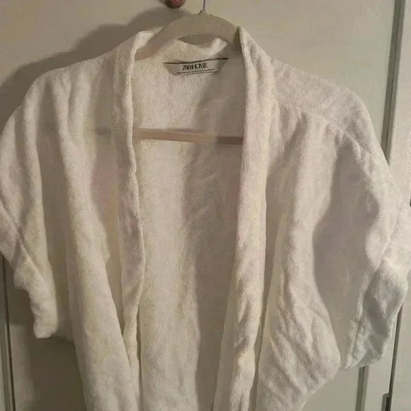 ZARA HOME cotton terry kimono robe top - Picture 5 of 5